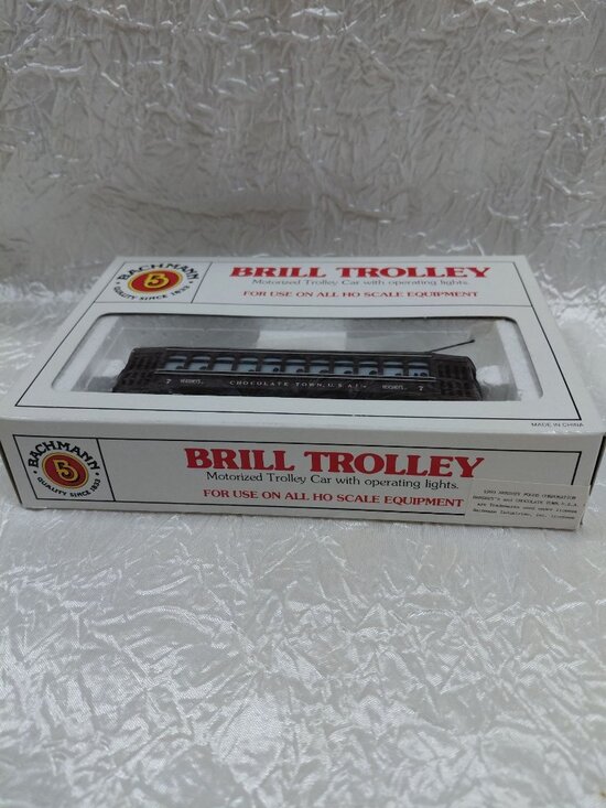 Bachmann Hershey Brill Trolley 7 HO Scale Motorized Car W/Operating Lights 61037 - Picture 4 of 7